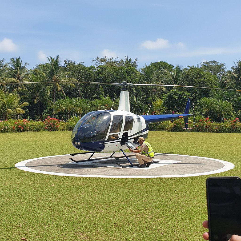 Airport Helicopter Transfer in Kuta, Bali