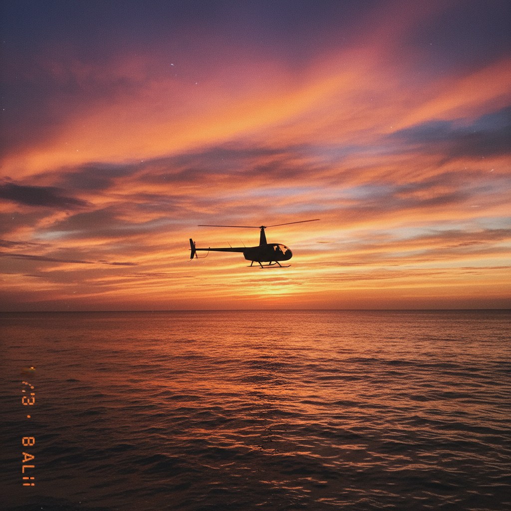 Sunset Helicopter Tour in Denpasar, Bali